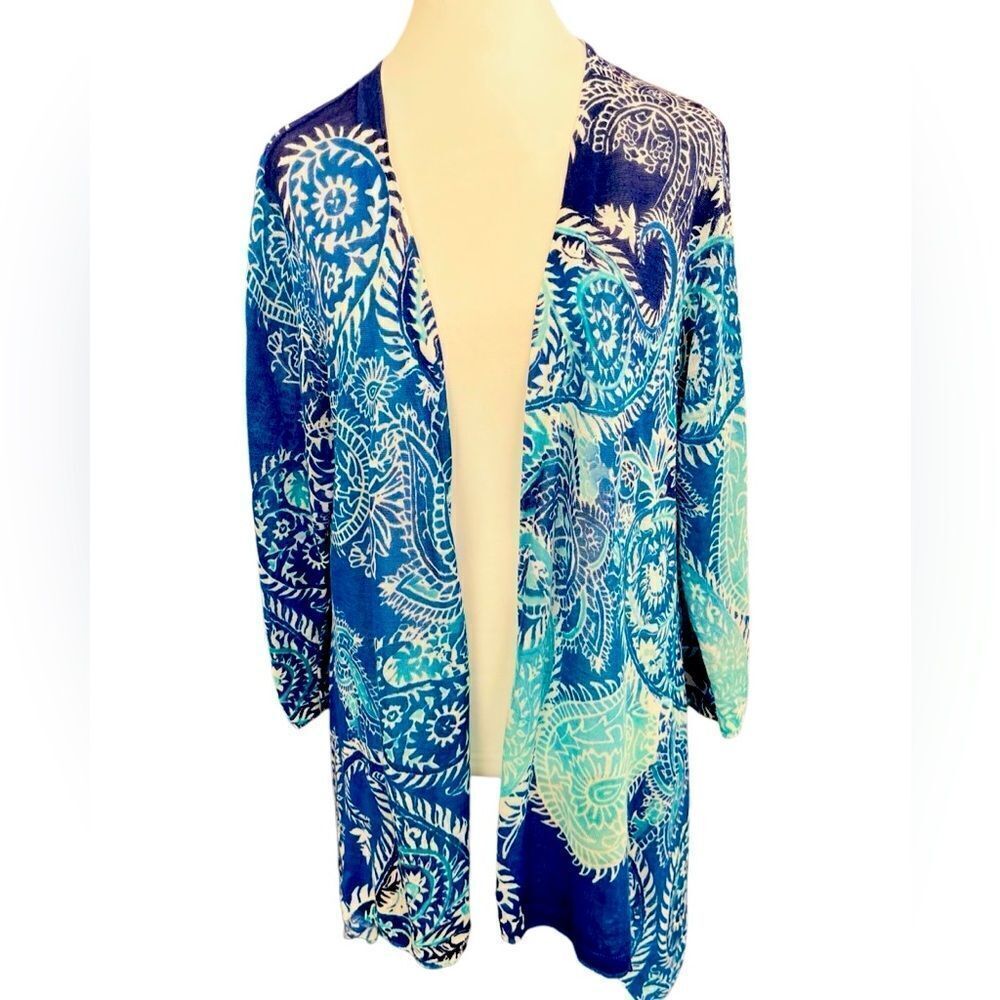 CHICO'S Summer Paisley Kirsten
Cardigan sz 2, size 12/L